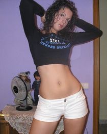 Yes! She's fingering her